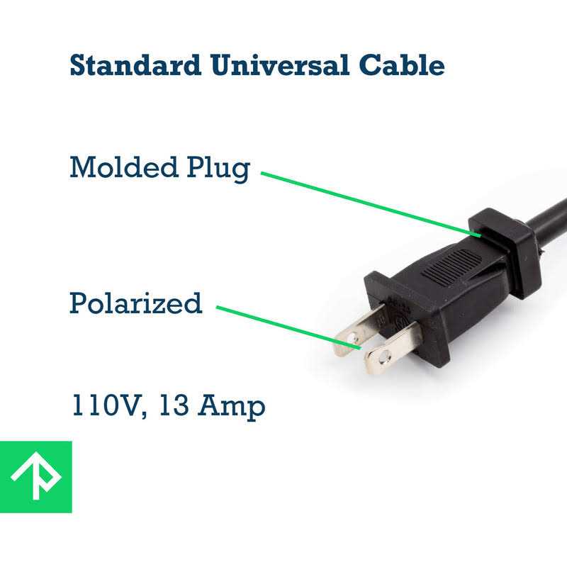 Replacement Power Cords, Size: 16/2 - Cheap Fitting