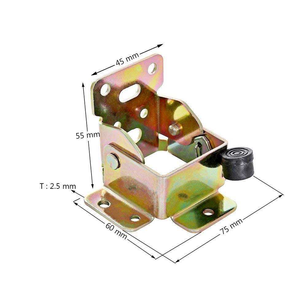 4 Pack Folding Brackets TopDirect Lock Extension Support Bracket Foldable Self Lock Hinges with Screws for Table Bed Leg Feet - Cheap Fitting