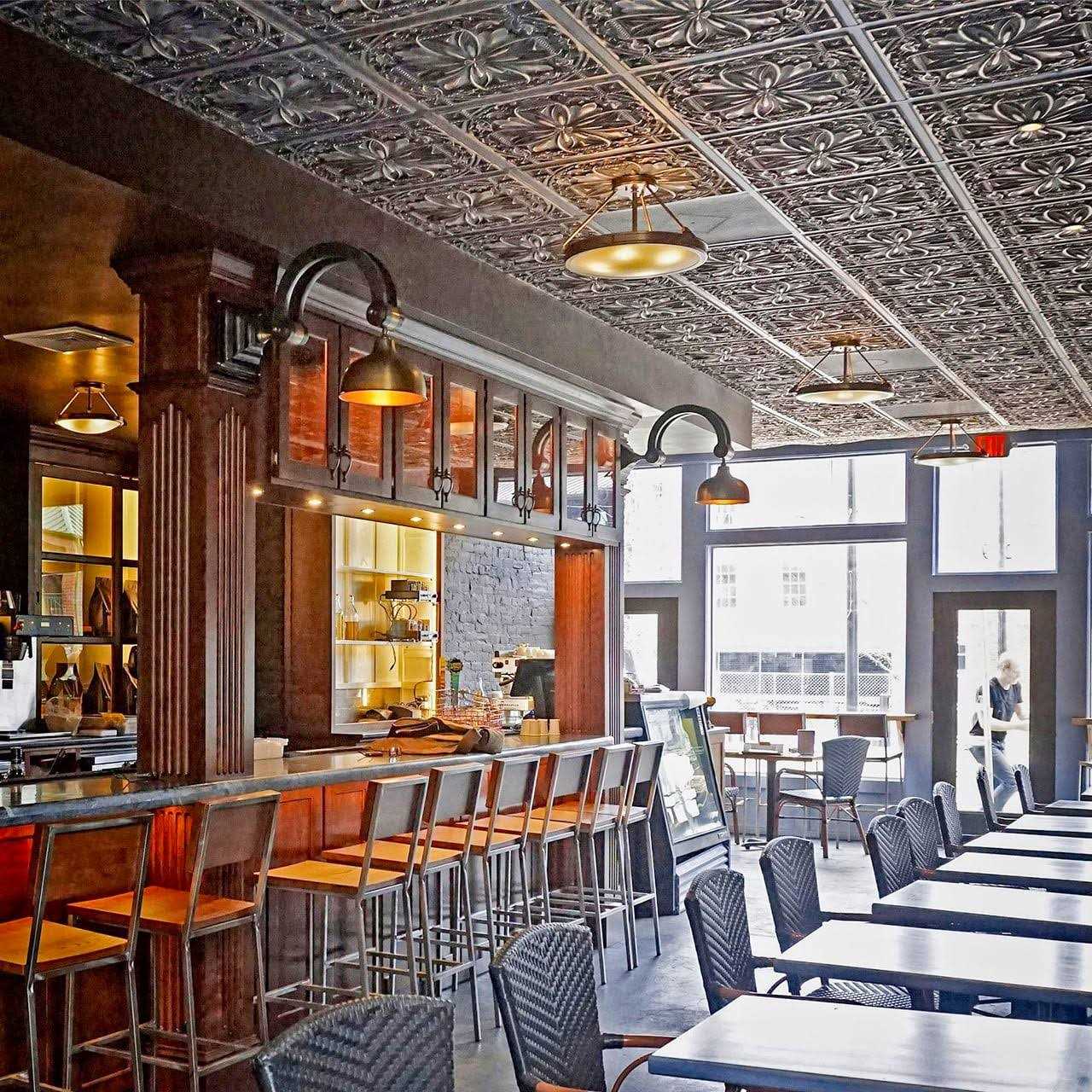 FromPlainToBeautifulInHours Dct10-Milan 2 ft. x 2 ft. PVC Glue-Up or Lay-In Ceiling Tile - Cheap Fitting