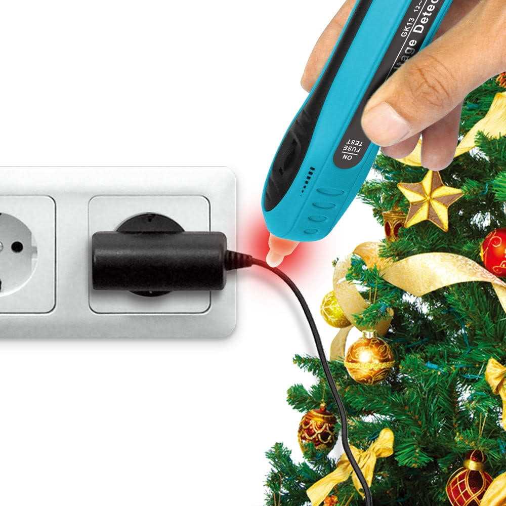 ALLOSUN Christmas Light Tester and Repair Non Contact AC Voltage Tester 12-600V Light Bulb Removal Tool Fuse Bulb Tester - Cheap Fitting
