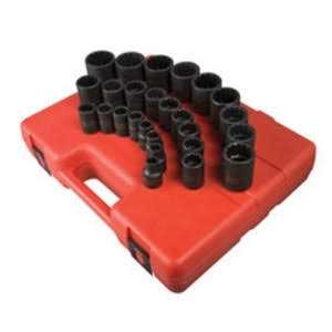 Sunex 1825 1/4 Drive Metric 12 Point Universal Magnetic Impact Socket Set - Cheap Fitting