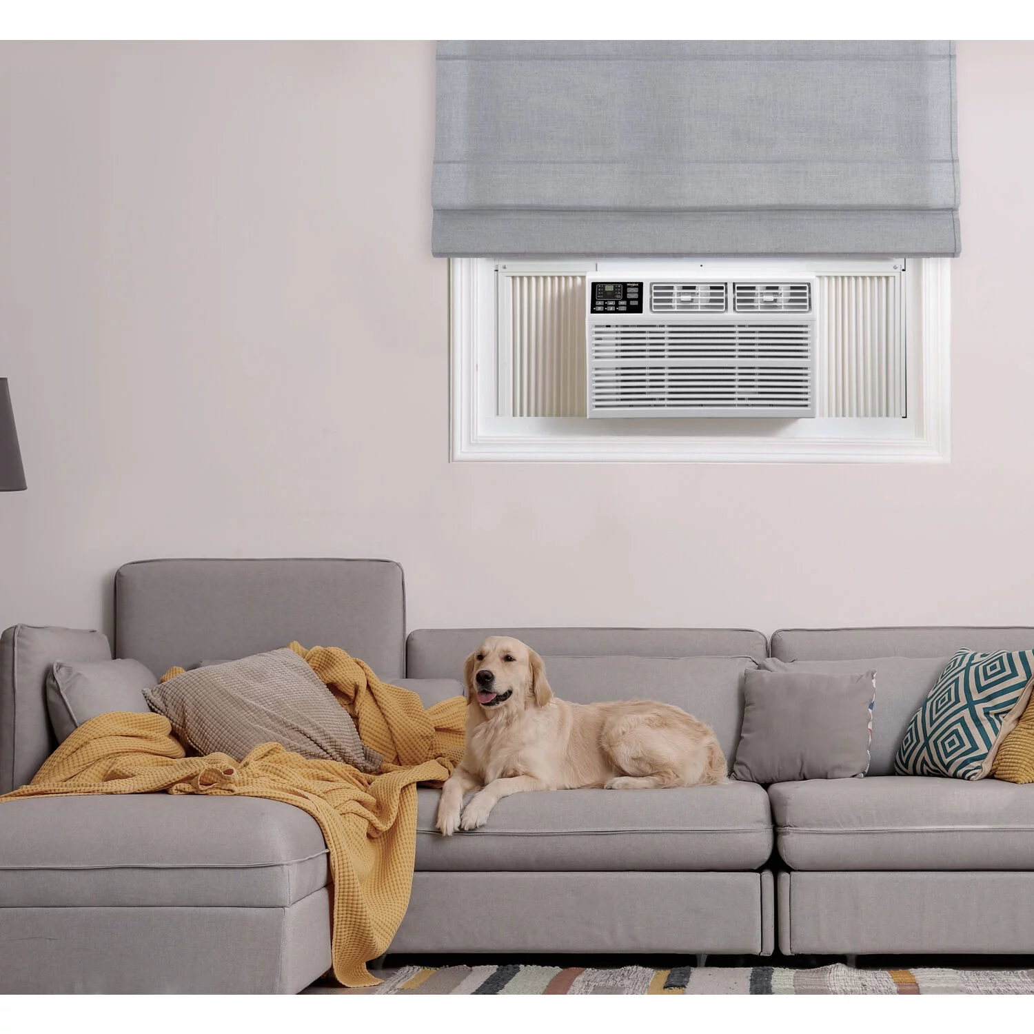 Whirlpool 15,000 BTU 115-Volt Window Air Conditioner w Remote, Rooms up to 700 Sq.ft  WHAW151CW - Cheap Fitting