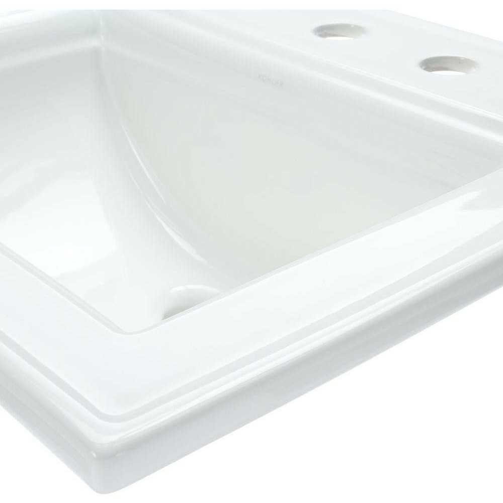Kohler Memoirs Stately Drop-in Bathroom Sink K-2337-8-0 - Cheap Fitting