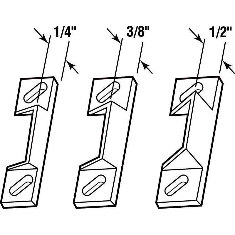 Prime-Line Door Strike Silver Zinc Die-cast - Cheap Fitting