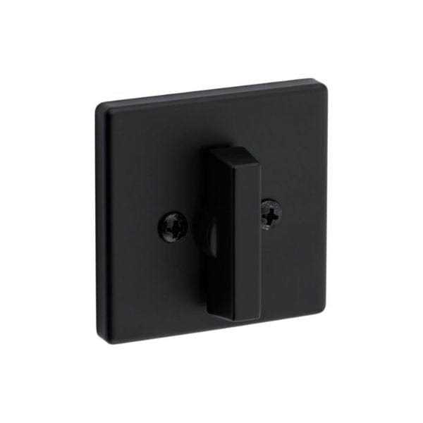 Kwikset 660SQT514SV1 Square Single Cylinder Deadbolt with SmartKey Matte Black - Cheap Fitting