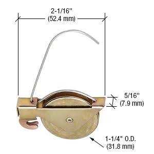Crl 1-1/4 Steel Ball Bearing Center Groove Sliding Screen Door Spring Tension Roller KDEX20R-XCP4 - Cheap Fitting