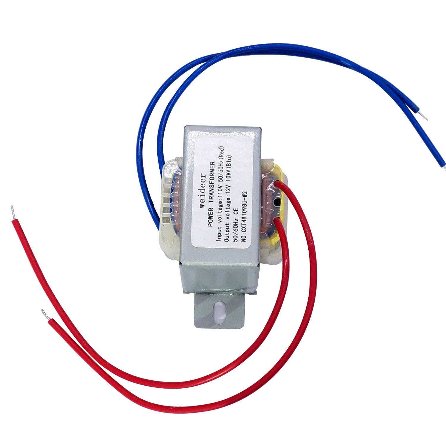 weideer Input AC 110V 50/60HZ Output AC 12V 10VA Power Transformer AC/AC Sing - Cheap Fitting