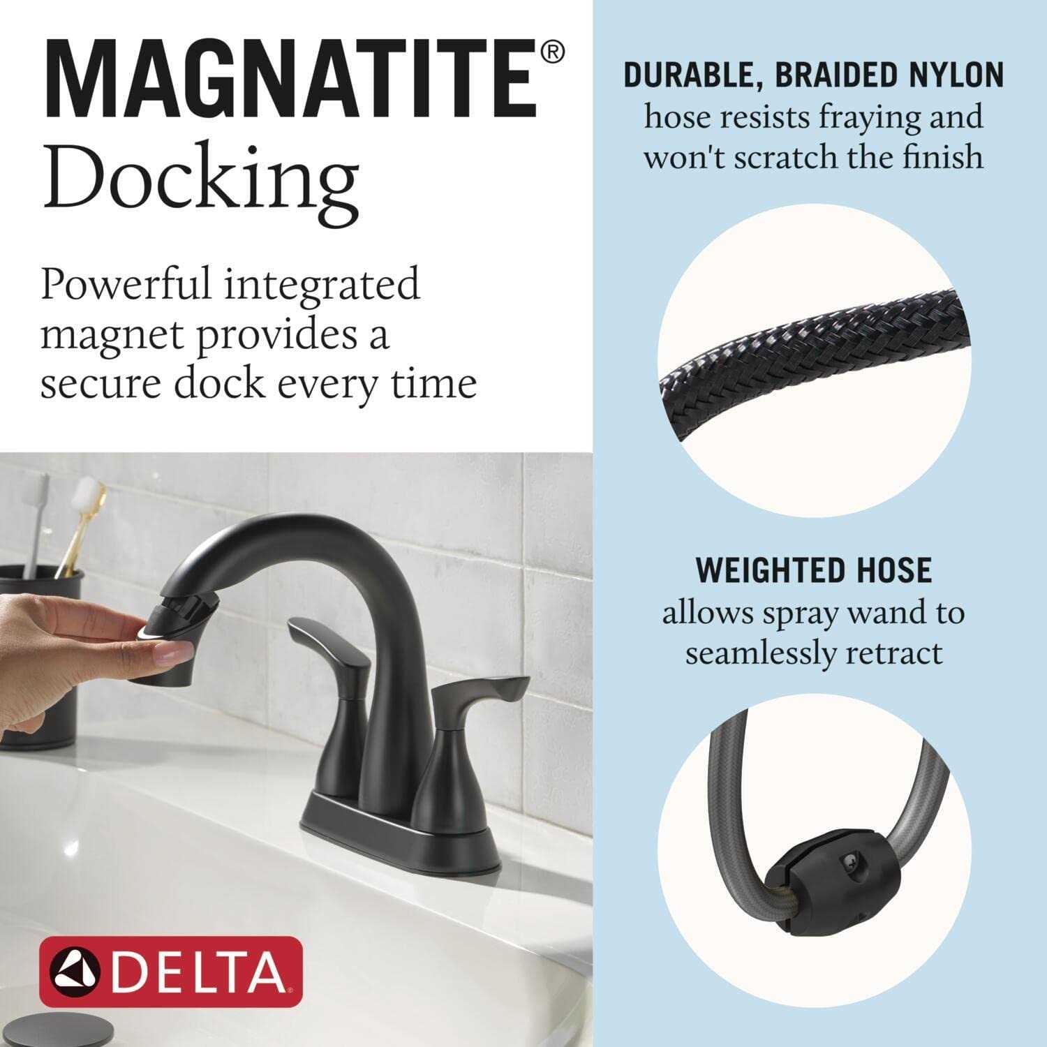 Delta 25765LF-SPPD Broadmoor Centerset Bathroom Faucet with Drain Assembly Finish - Cheap Fitting