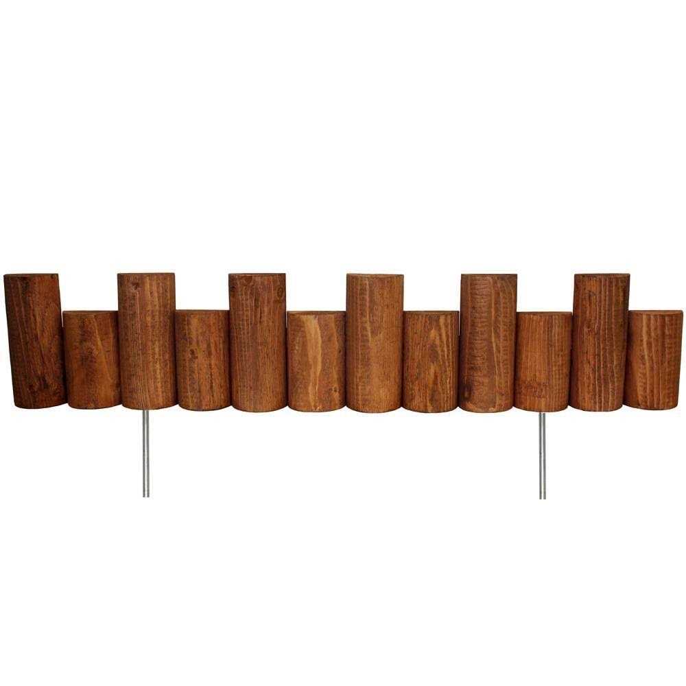 Greenes 3-ft x 7-in Brown Wood Landscape Edging Section - Cheap Fitting