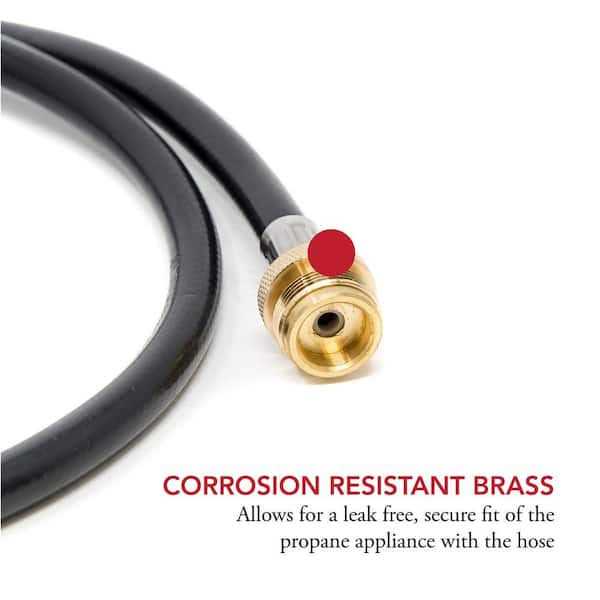 Gas ONE Propane Hose Adapter 1lb to 20 lb Converter 4ft - Cheap Fitting