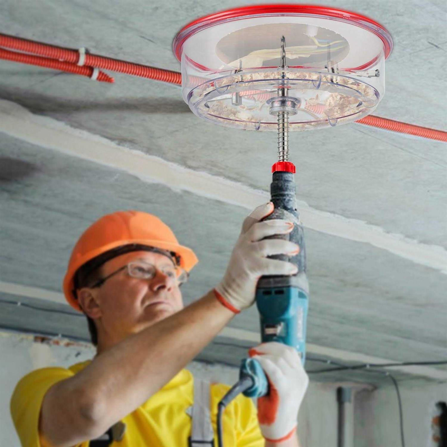 VEVOR Adjustable Hole Saw Cutter Kit Hole Cutter 1-5/8 to 11-13 /16 w/ Shield - Cheap Fitting