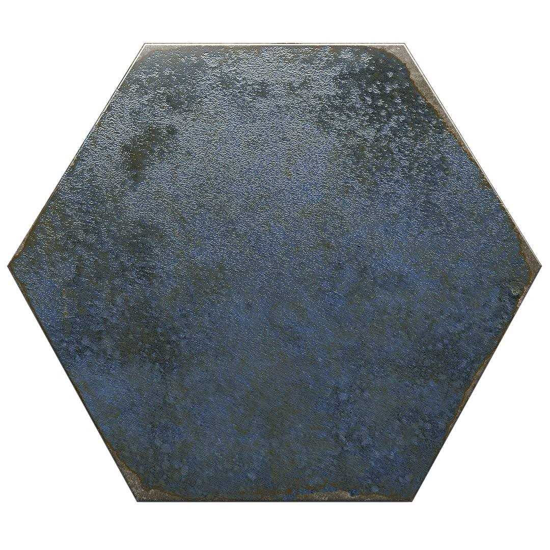 Mandalay Hex 9.13 in. x 10.51 in. Polished Concrete Look Porcelain Floor and Wall Tile Ivy Hill Tile - Cheap Fitting