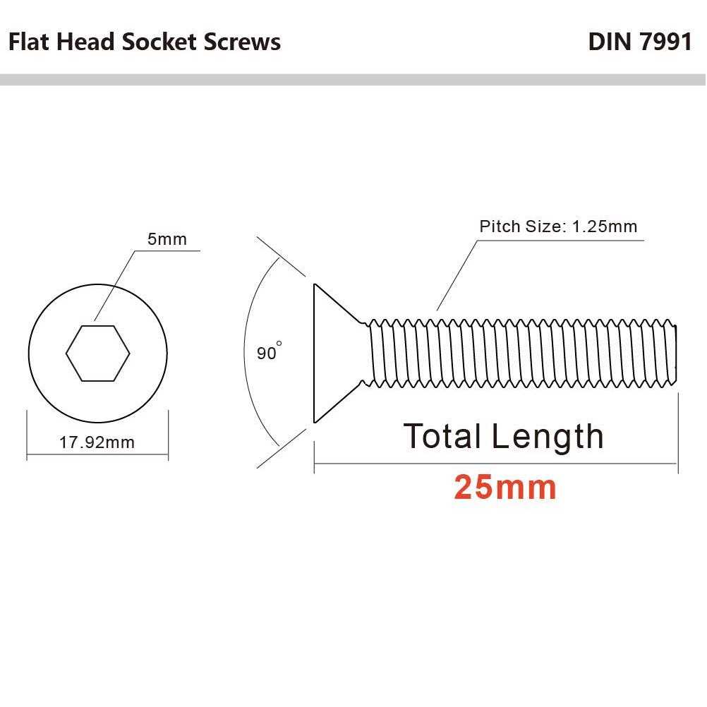 Flat Head Socket Cap Screws Countersunk Bolts - Cheap Fitting