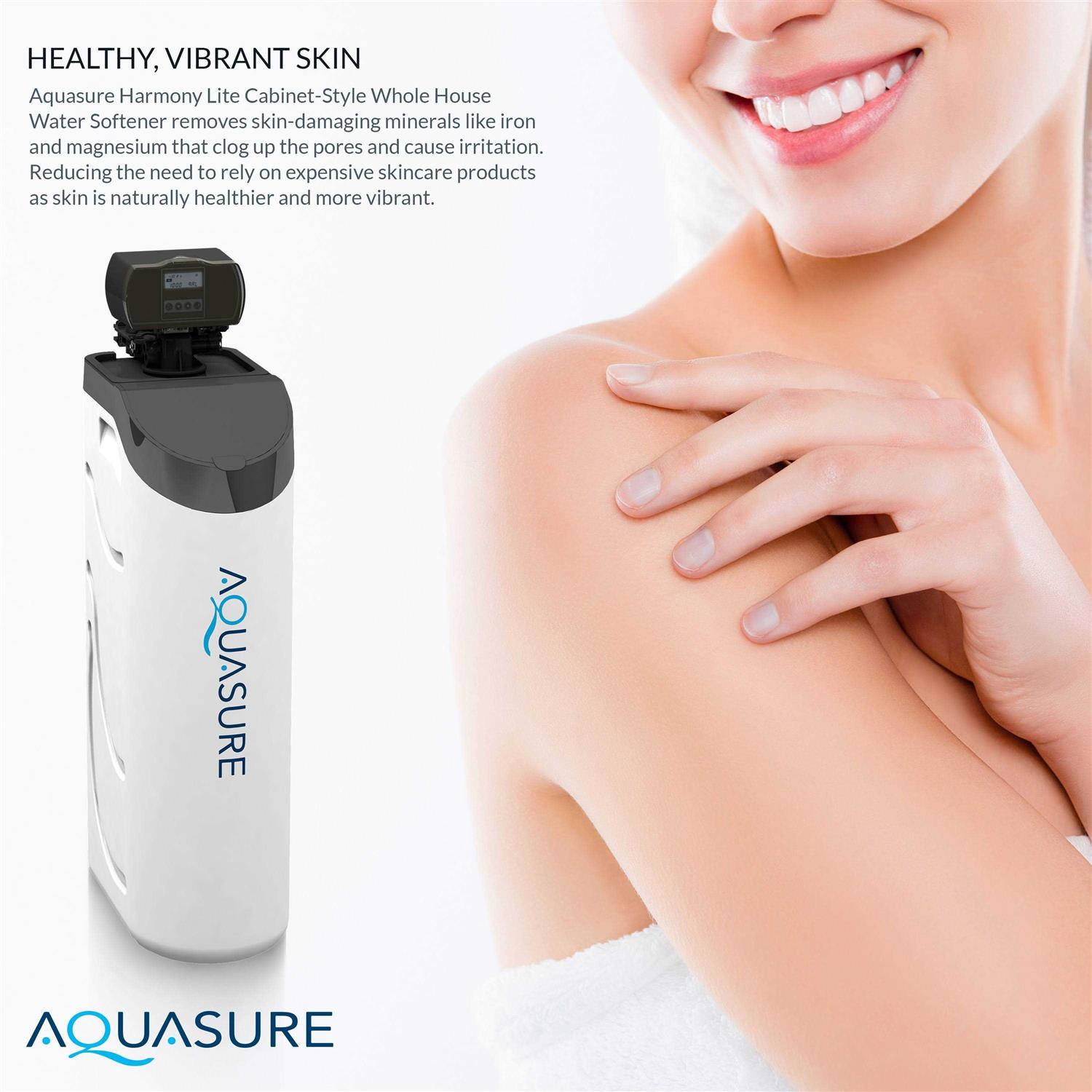AQUASURE Harmony Lite 32000-Grain Water Softener and Conditioner - Cheap Fitting