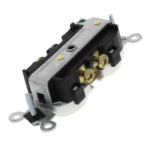 Leviton CR20-W Duplex Receptacle - Cheap Fitting