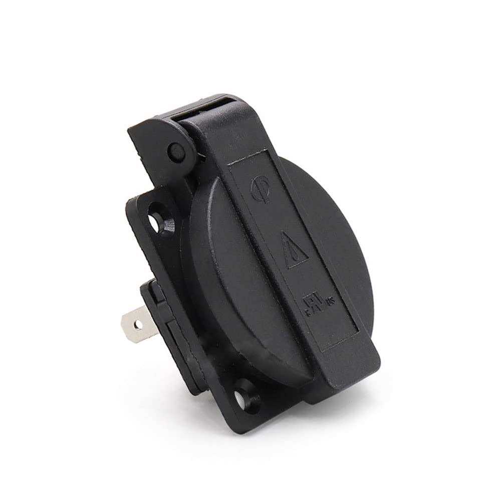 QYAJS us standard water-proof power outlet 3-hole socket ac 15a 125v panel mount dust-proof industrial electrical female plug power - Cheap Fitting