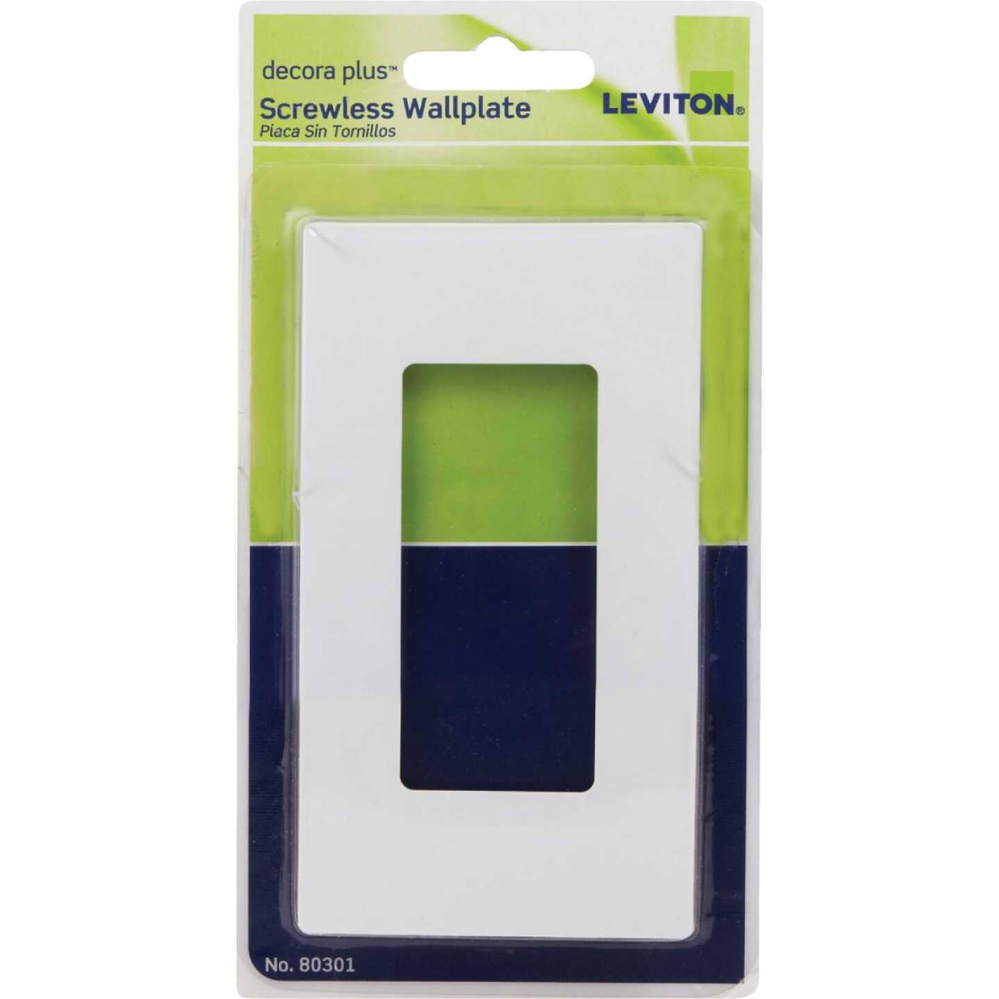 Leviton Decora White 1-Gang Screwless Decorator Wall Plate - Cheap Fitting
