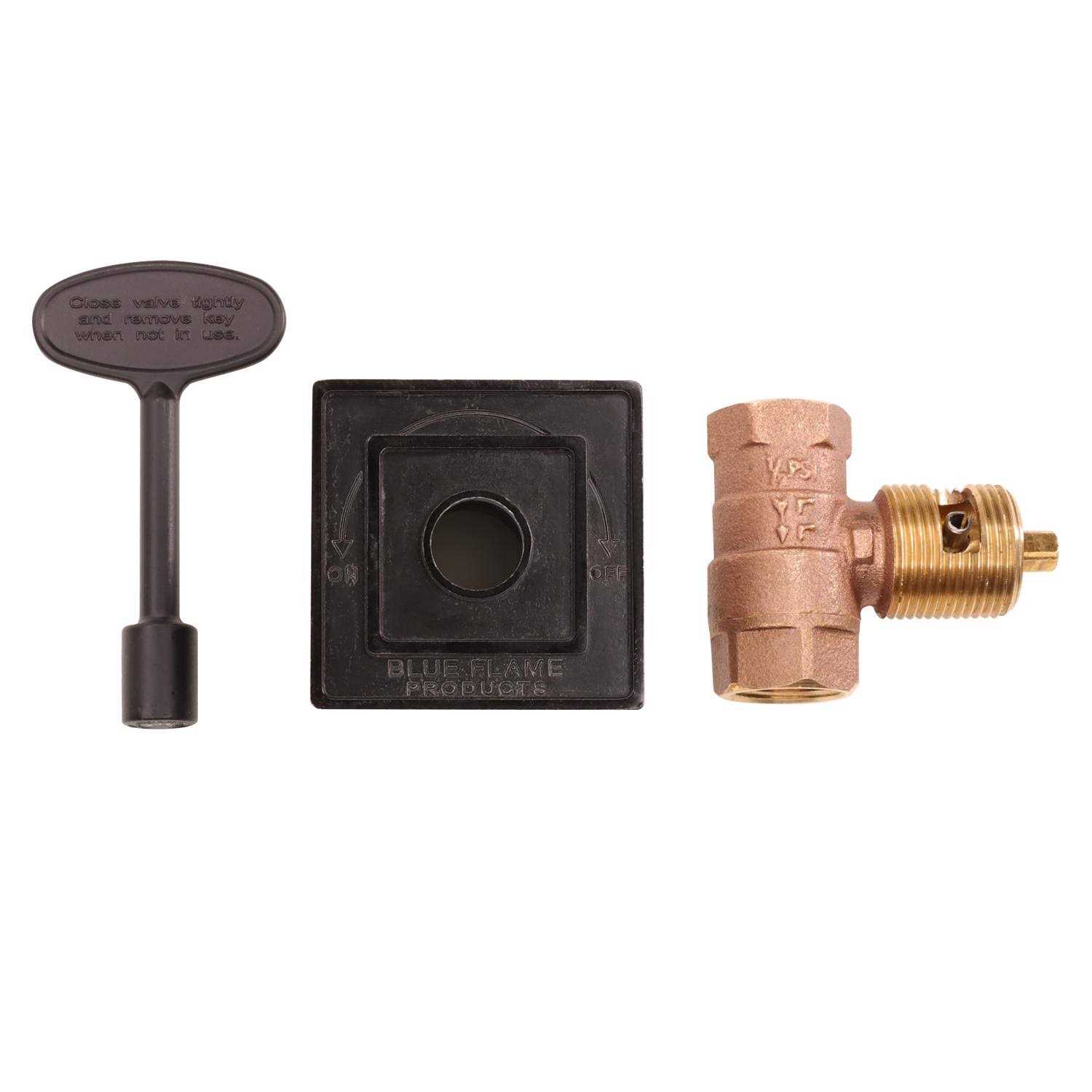 Blue Flame Black Satin Zinc Gas Valve Flange Kit SV.USF.FB - Cheap Fitting