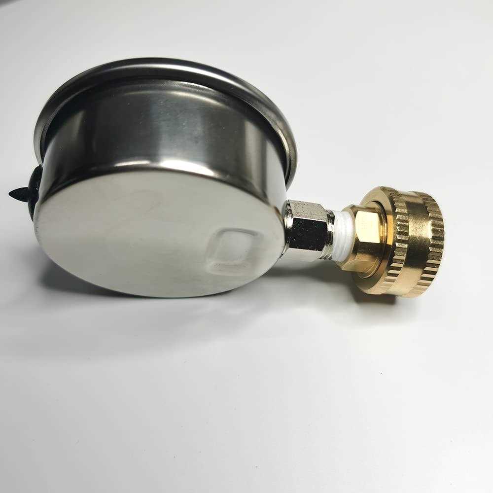 yzm Stainless Steel 304 Liquid Filled Water Pressure Test Gauge,0-220psi - Cheap Fitting