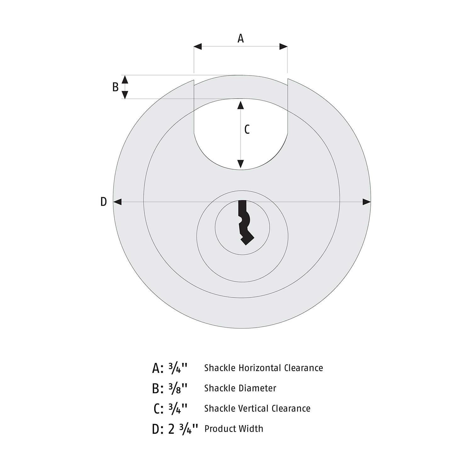 Abus 24IB Diskus Padlock - Cheap Fitting