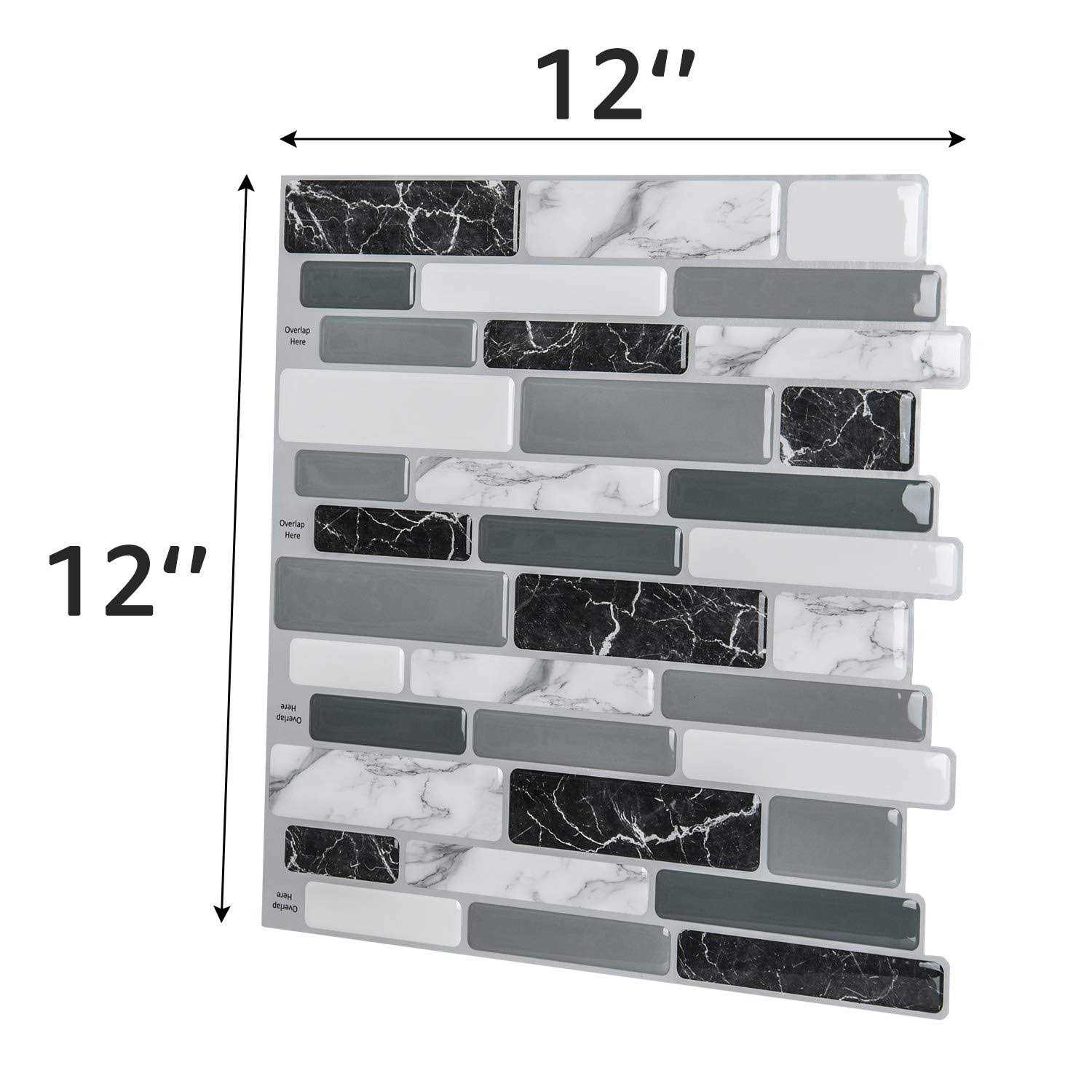 Art3d Peel and Stick Wall Tile for Kitchen Backsplash - Cheap Fitting