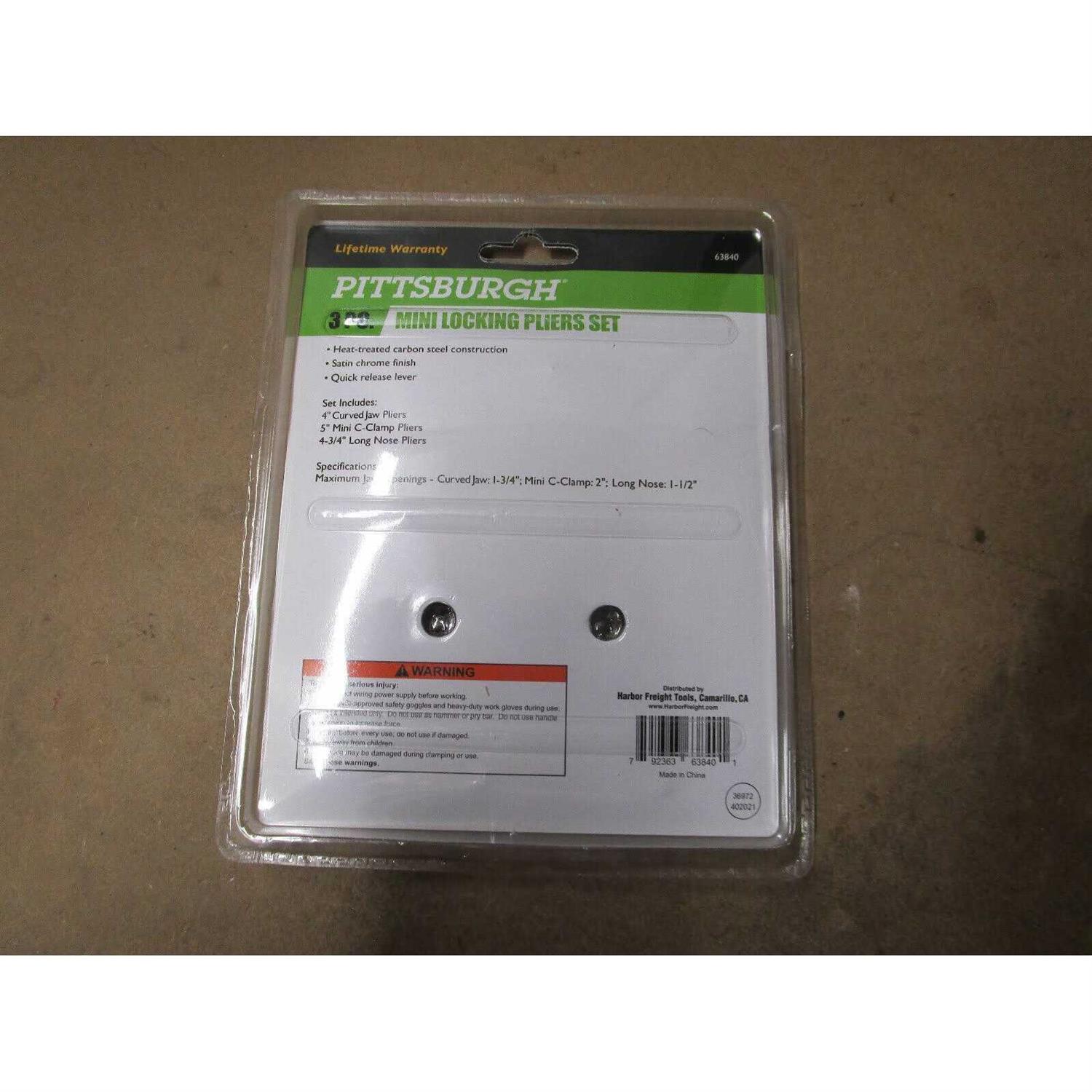 Pittsburgh Mini Locking Pliers Set - Cheap Fitting