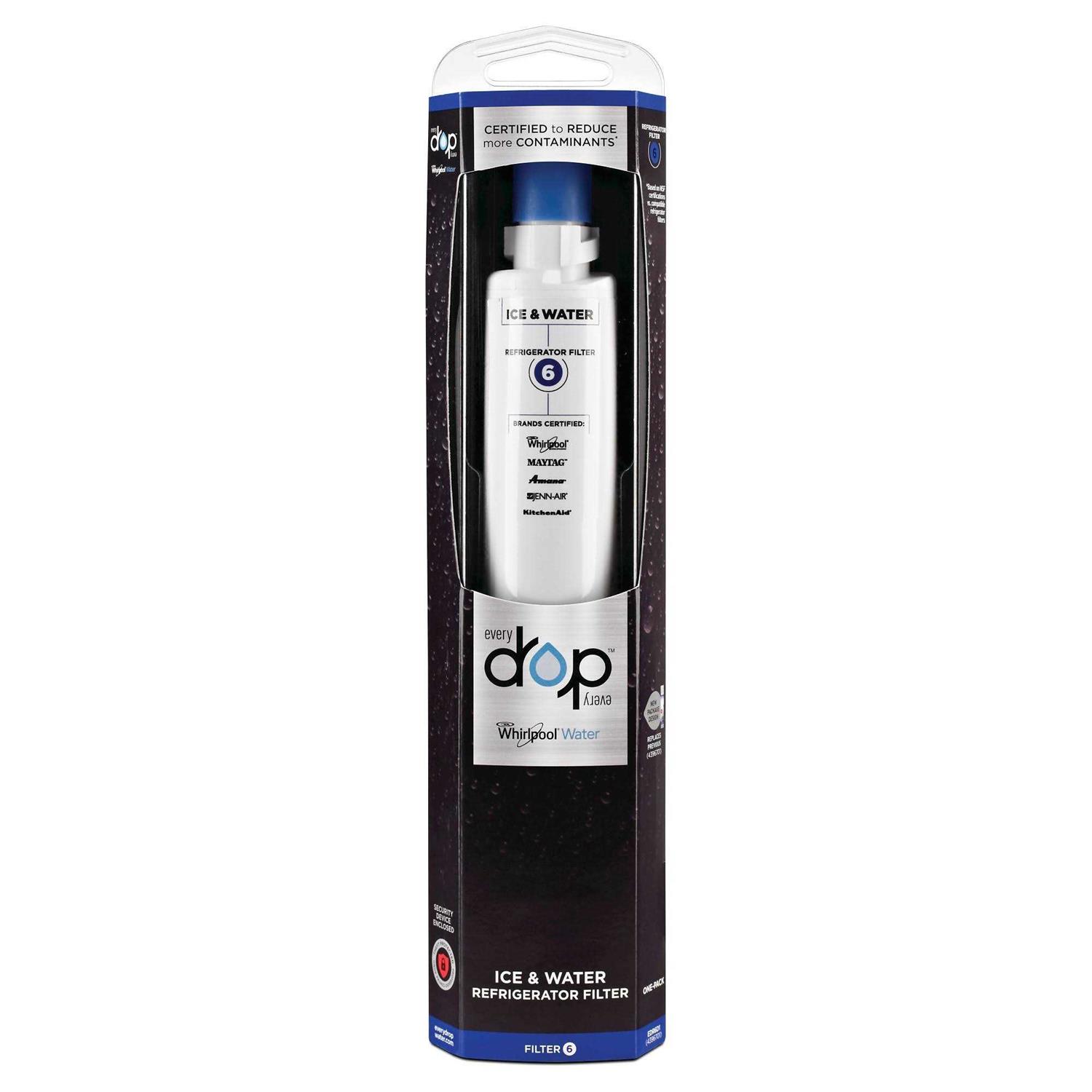 Whirlpool EveryDrop Refrigerator Water Filter 6 EDR6D1 - Cheap Fitting