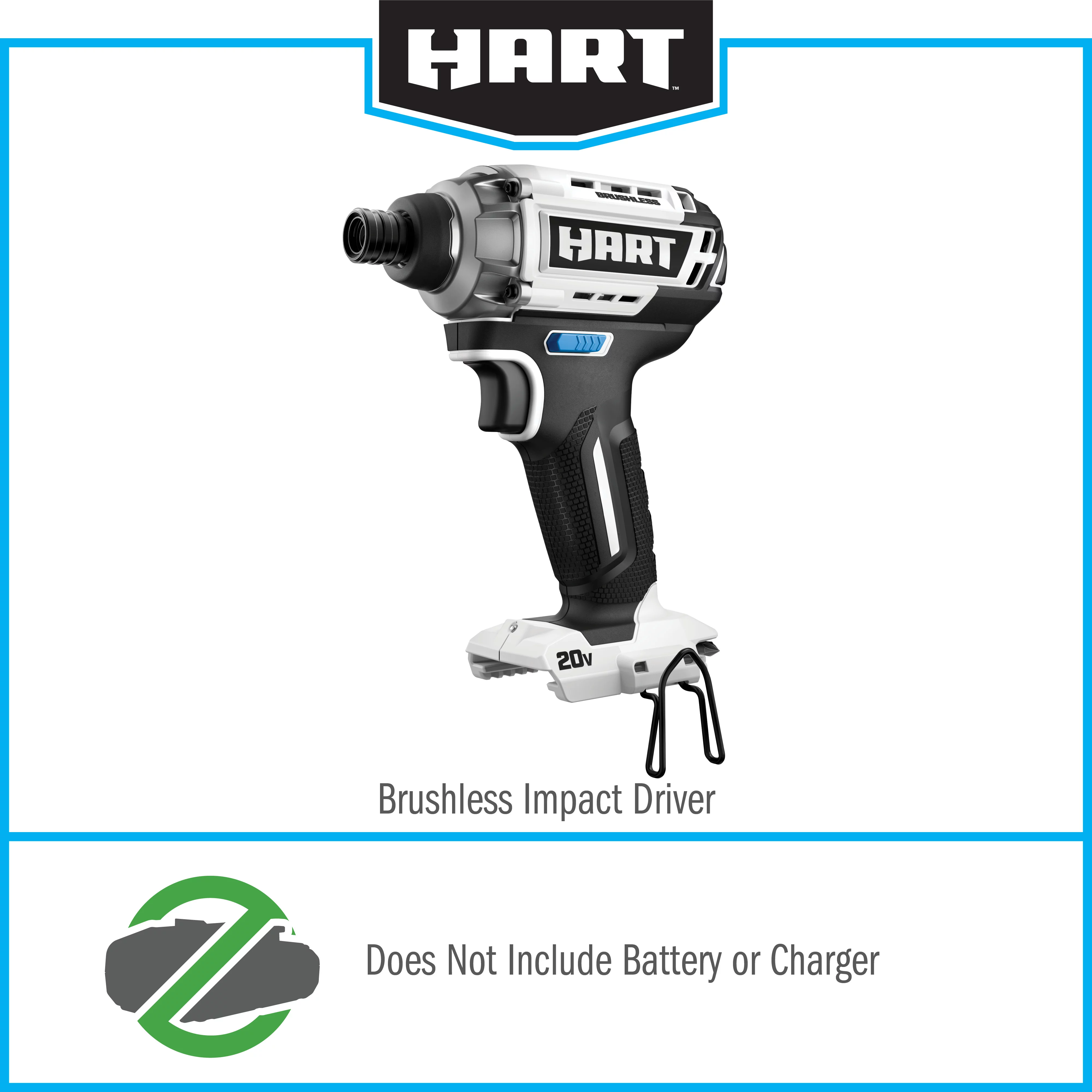 HART 20-Volt Cordless Brushless Impact Driver (Battery not Included) - Cheap Fitting