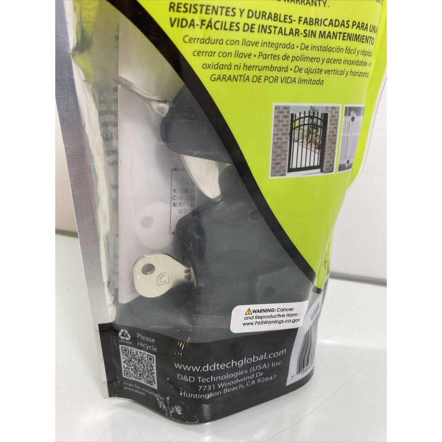 LOKKLATCH D&D Black Key-Lockable Gate Latch - Cheap Fitting