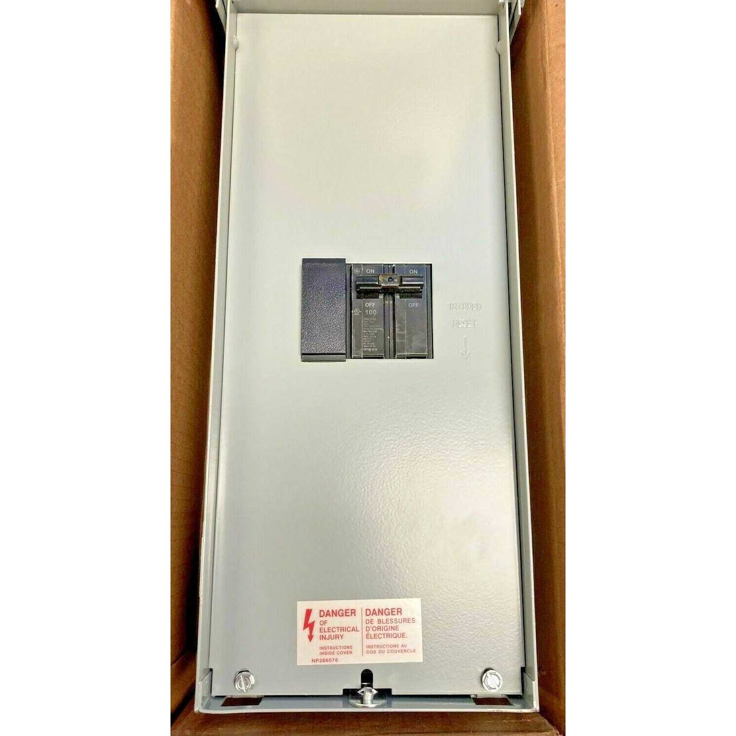 GE Breaker Disconnect 100 Amp - Cheap Fitting