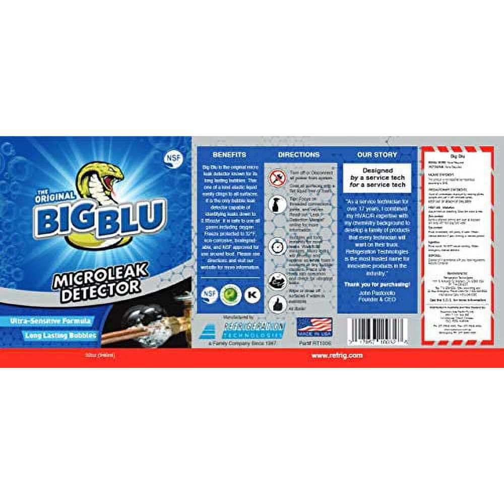 RT100S Refrigeration Tech Big Blu Leak Detector - Cheap Fitting