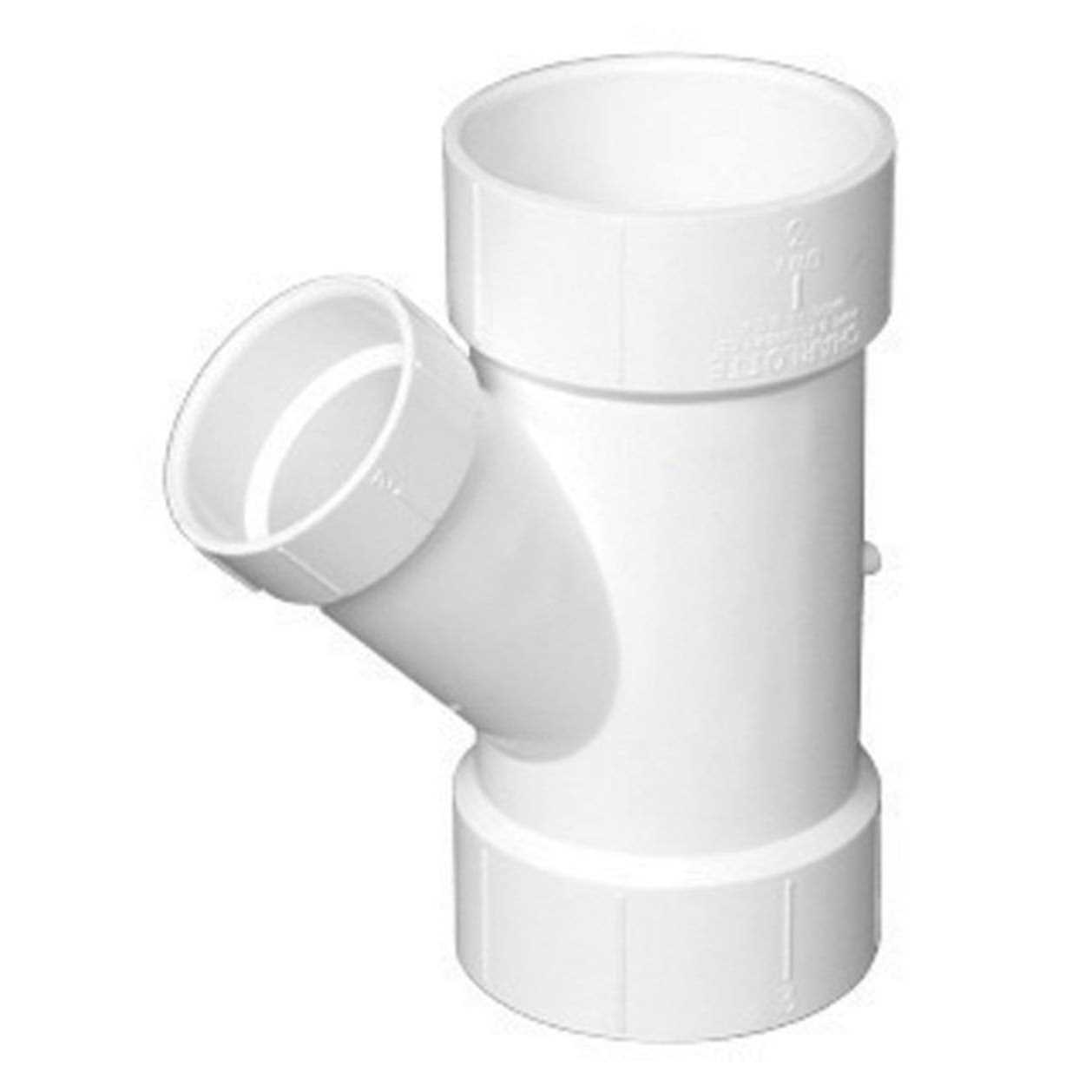 Charlotte Pipe PVC-DWV Reducing Wye 4 in. x 2 - Cheap Fitting