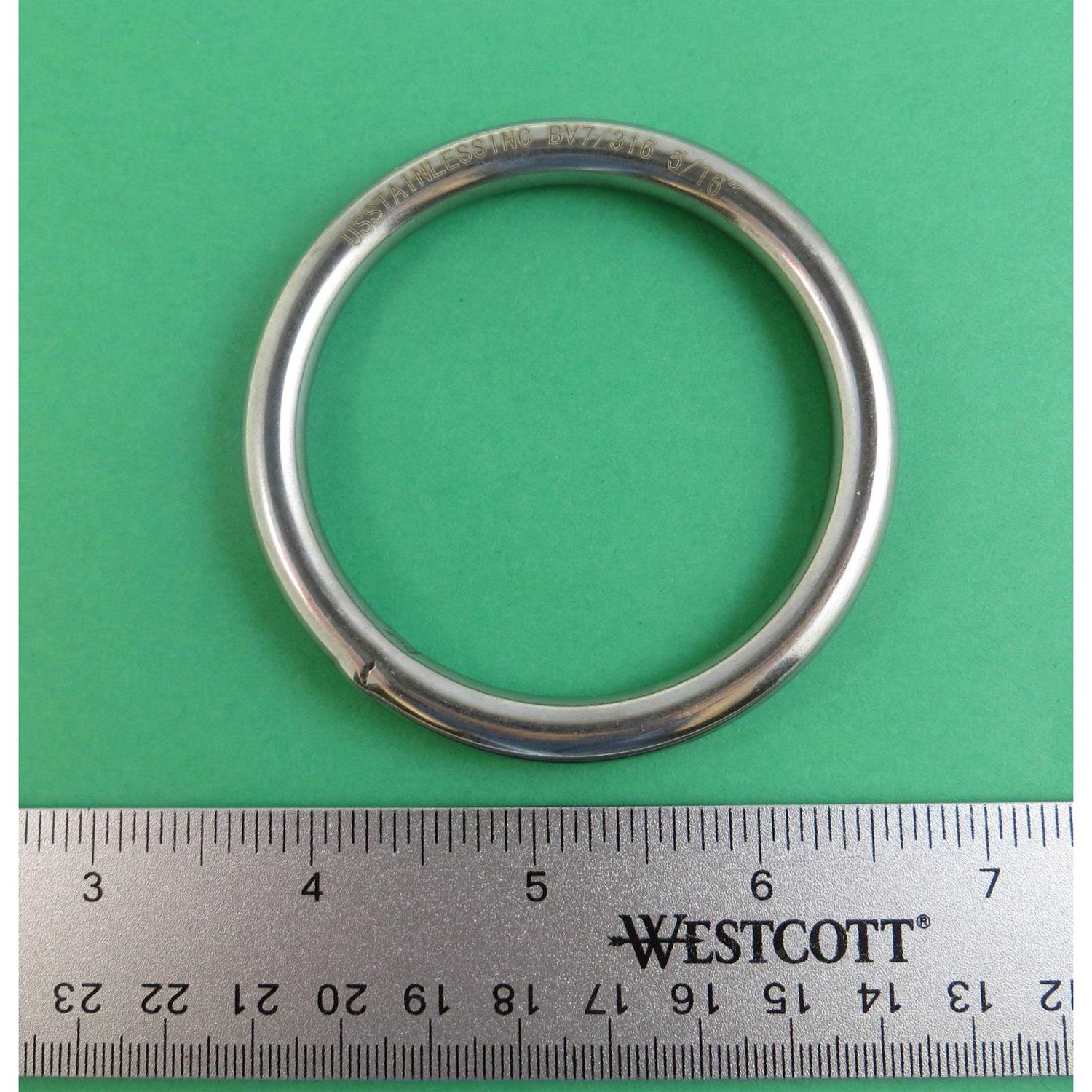 US Stainless Stainless Steel 316 Round Ring Welded Marine Grade - Cheap Fitting