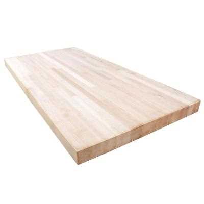 HARDWOOD REFLECTIONS 6 ft. L x 25 in. D Unfinished Maple Solid Wood Butcher Block Countertop With Eased Edge - Cheap Fitting