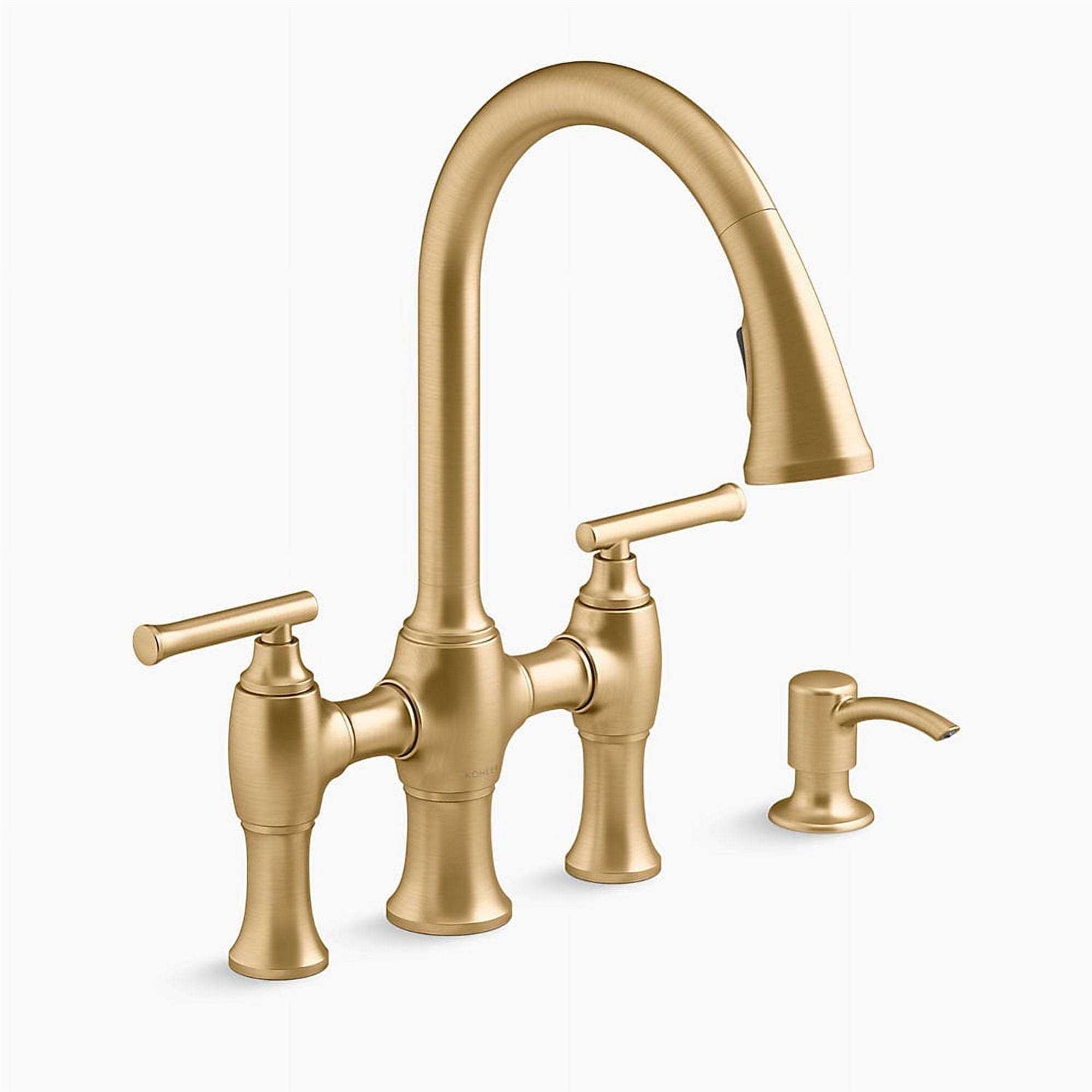 Kohler Kitchen Faucet Oresund Bridge 2-handle Pull-down Sprayer - Cheap Fitting