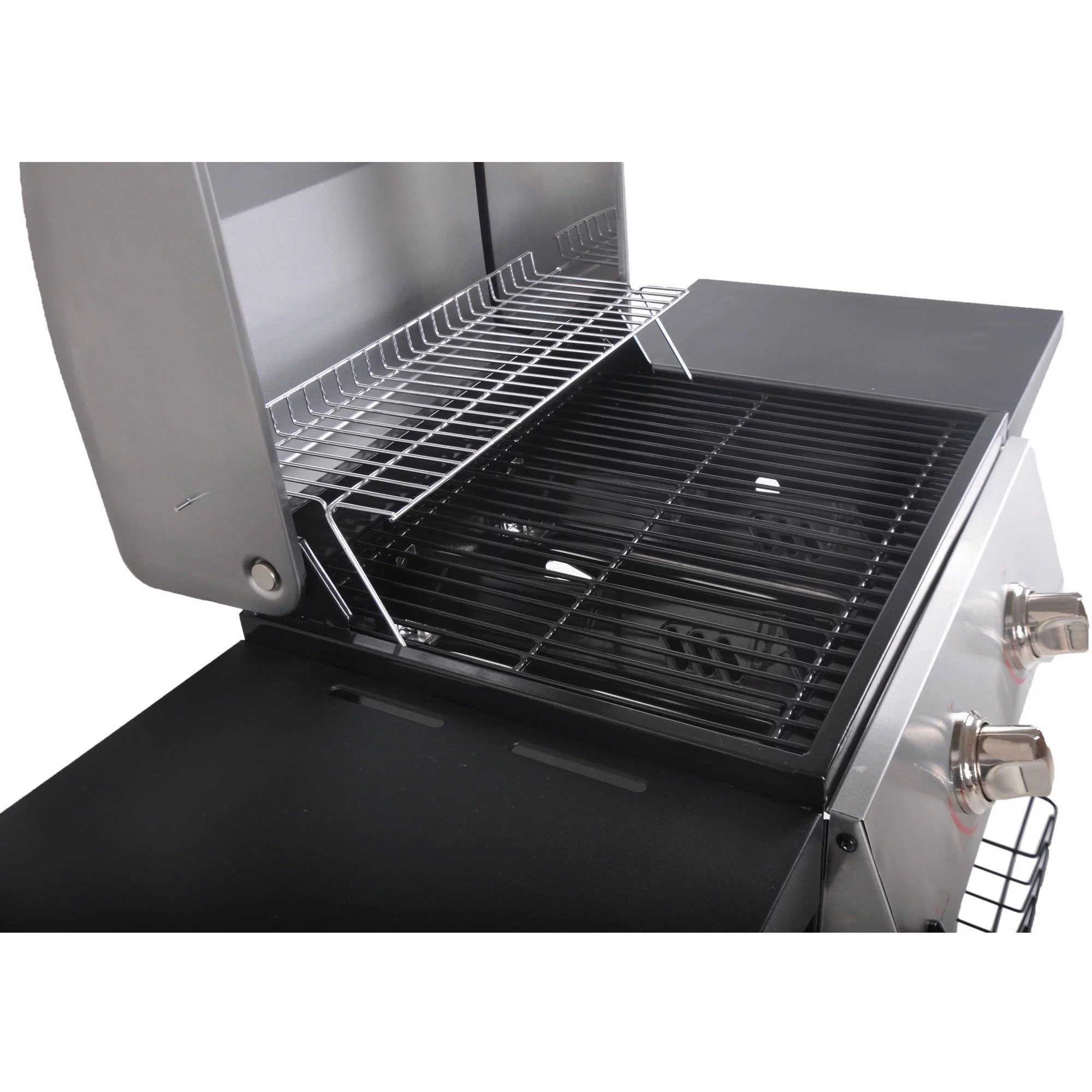 RevoAce 2-Burner Space Saver Propane Gas Grill, Stainless and Black, GBC1705WV - Cheap Fitting