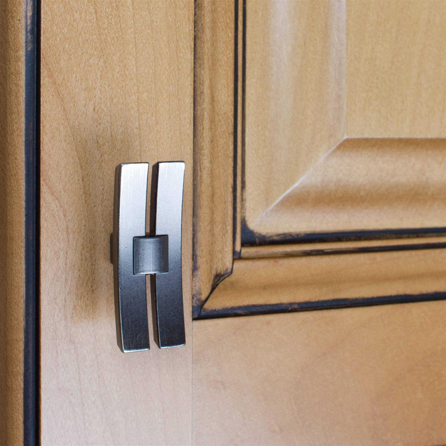 GlideRite 1-7/8 in. Industrial Dual Bar Cabinet Knobs - Cheap Fitting