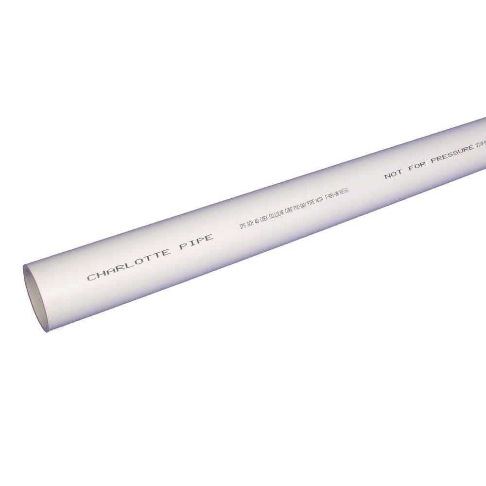 Charlotte Pipe 10 ft. PVC DWV Schedule 40 Foam Core Pipe - Cheap Fitting