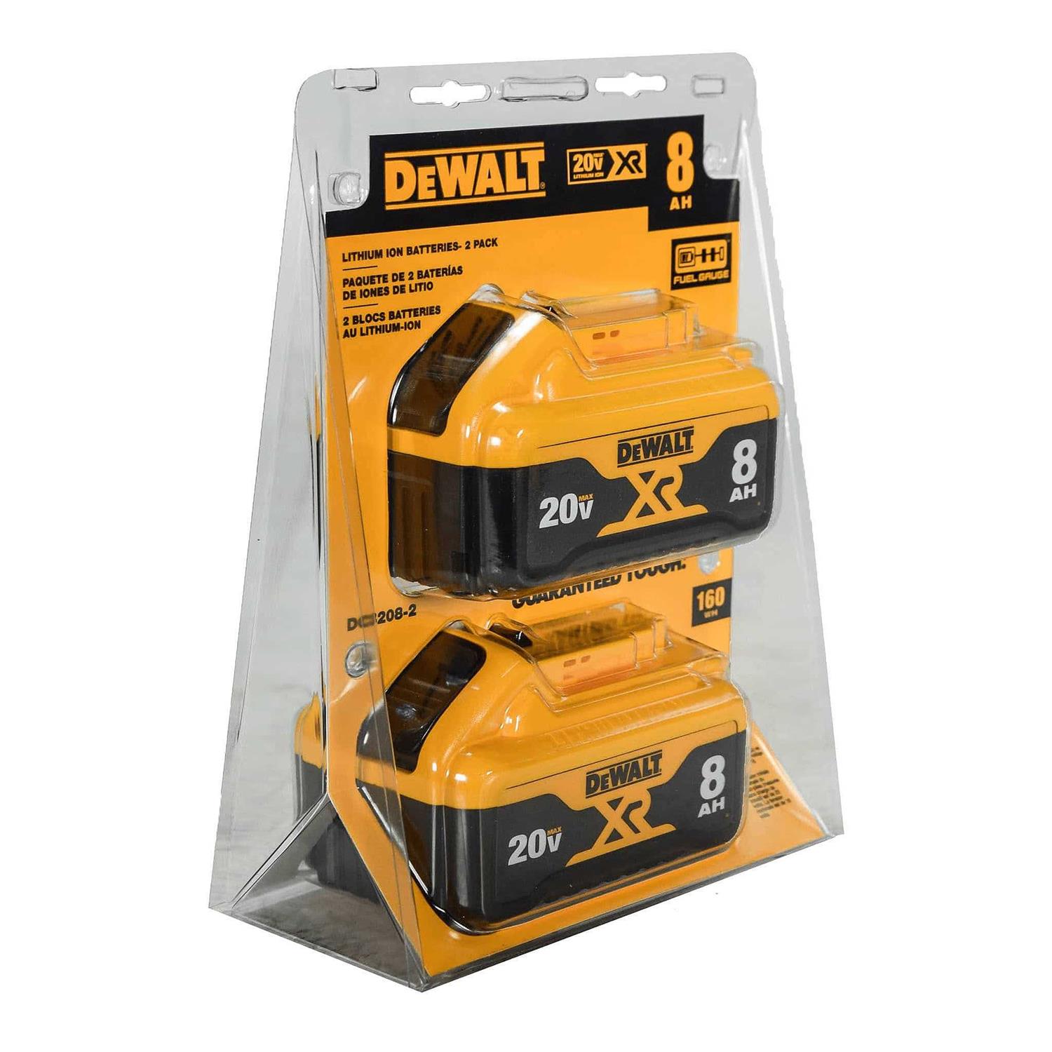 DeWalt 20V MAX XR 8Ah Battery DCB208-2 - Cheap Fitting