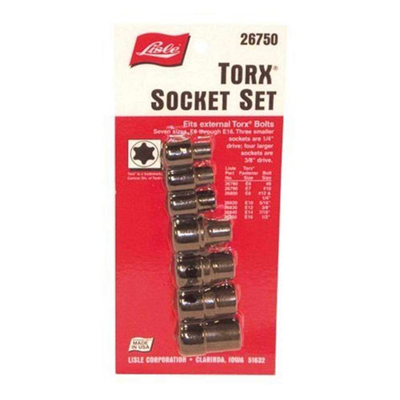 Lisle 26750 External Torx Socket Set - Cheap Fitting