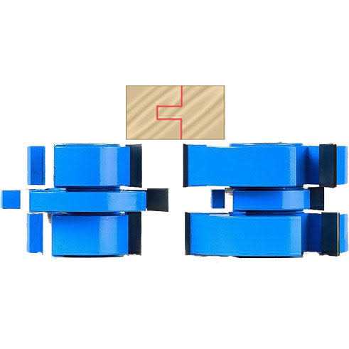 Amana Tool SC554 2-Piece Carbide Tipped 3-Wing Stile & Rail Tongue & Groove Cabinet Door - Cheap Fitting