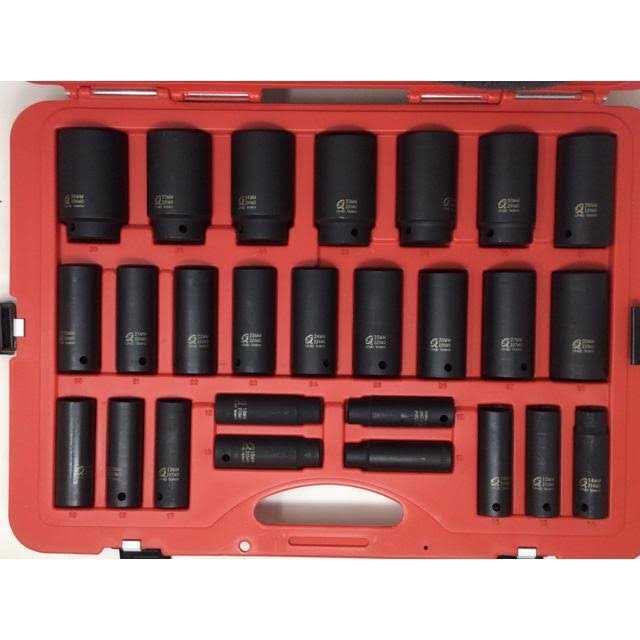 Sunex 2645 26 Piece 1/2 Drive Metric Impact Socket Set - Cheap Fitting