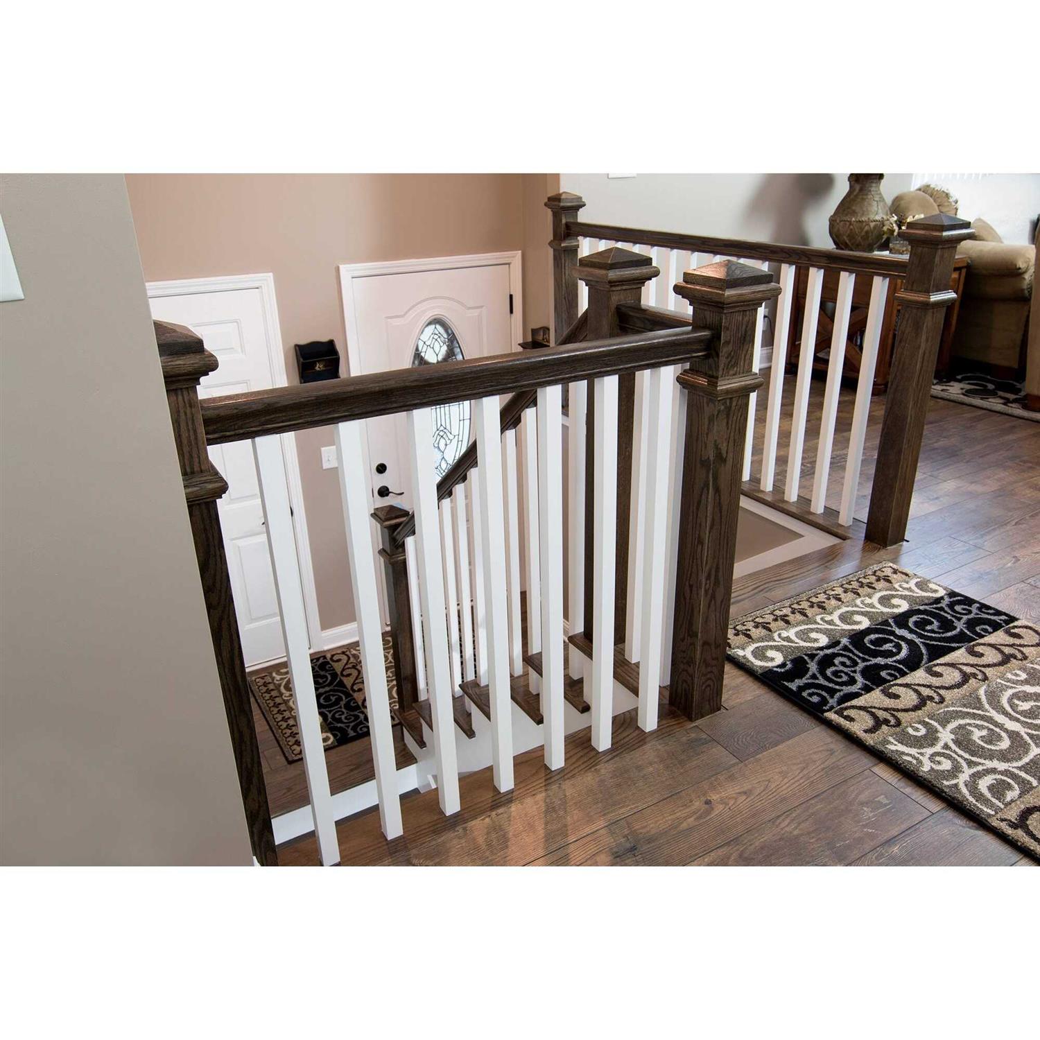 japhad 2.25-in x 144-in Unfinished Wood Oak Handrail 601012ETOAK - Cheap Fitting