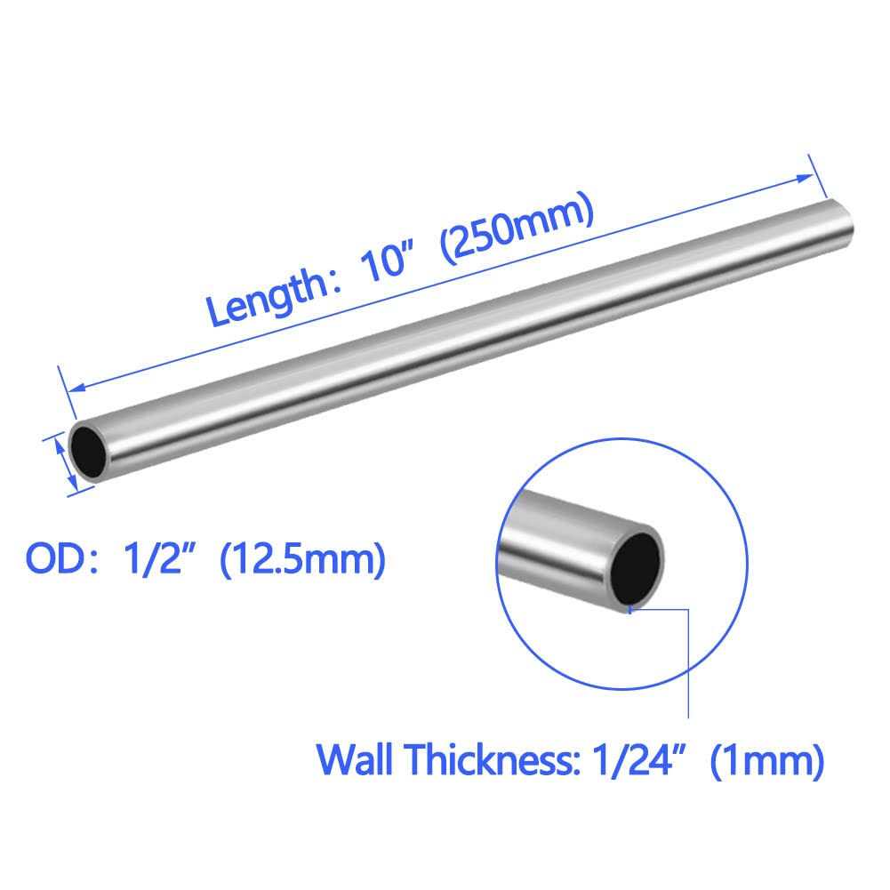 Tynulox OD 304 Stainless Steel Tube Thickened Pipe Wall & Weldable Tubing - Cheap Fitting