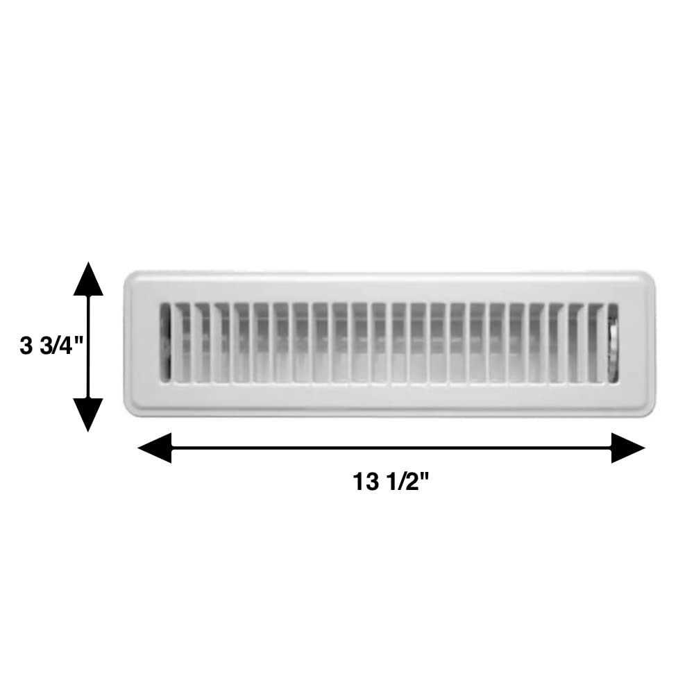 Rocky Mountain Goods Floor register 2” X 12” Heavy Duty Walkable register - Cheap Fitting