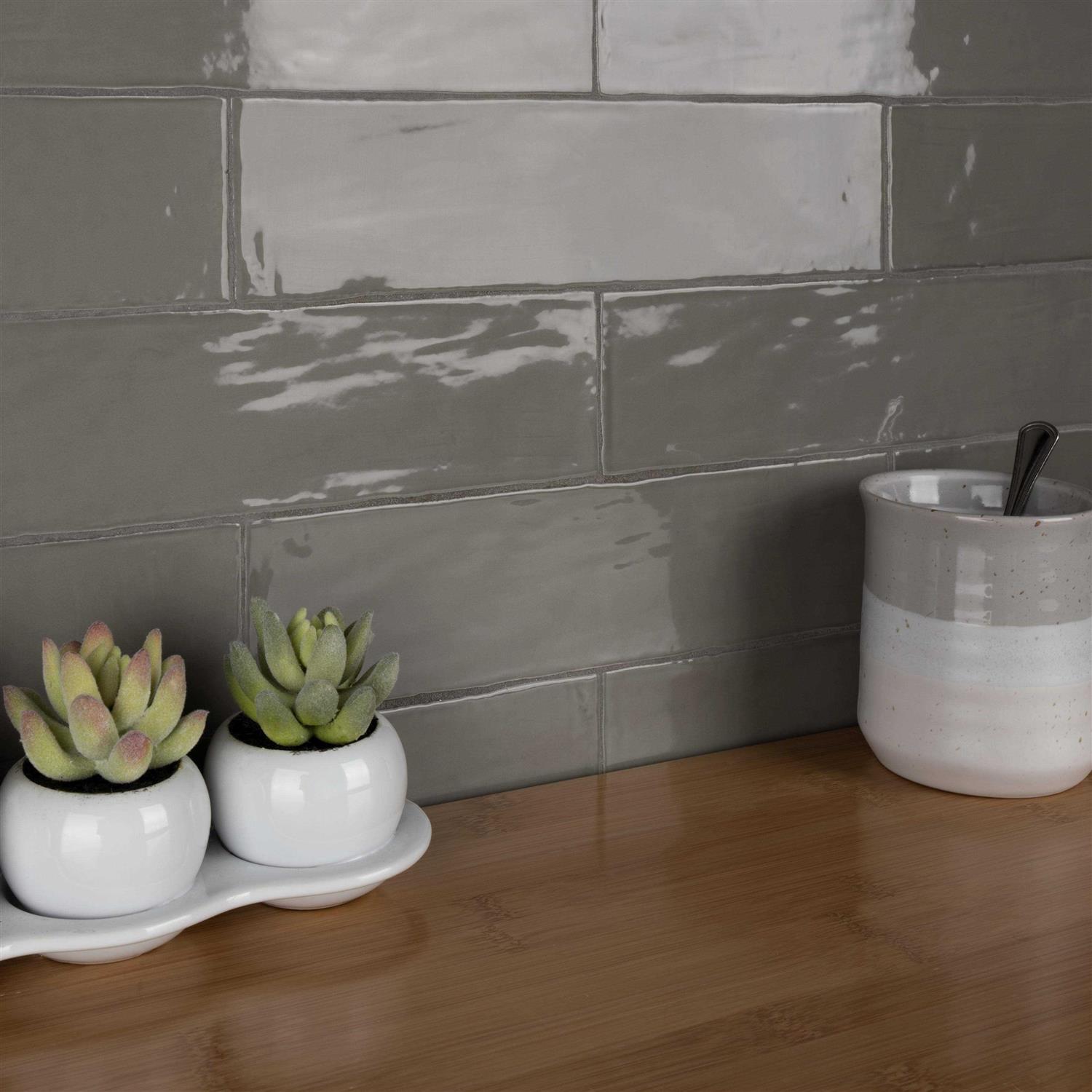 Merola Tile Chester Rose 3 in. x Ceramic Wall Tile - Cheap Fitting