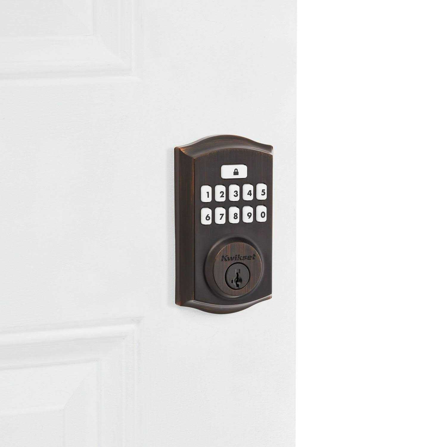 Kwikset Electronic Deadbolt SmartCode Venetian Bronze Metal - Cheap Fitting