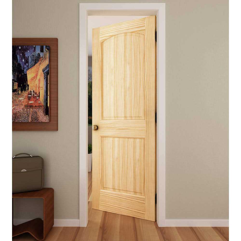 Frameport Paneled Solid Manufactured Wood Unfinished Colonial Slab Standard Door - Cheap Fitting