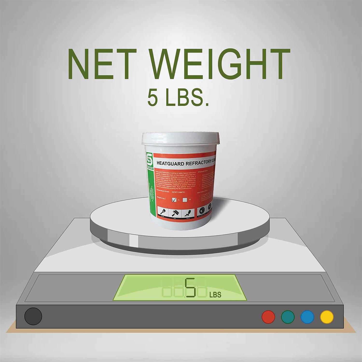 SIMOND STORE 5 lbs. Refractory Coating Heat Guard for Ceramic Fiber Insulation in Blacksmithing Forge - Cheap Fitting