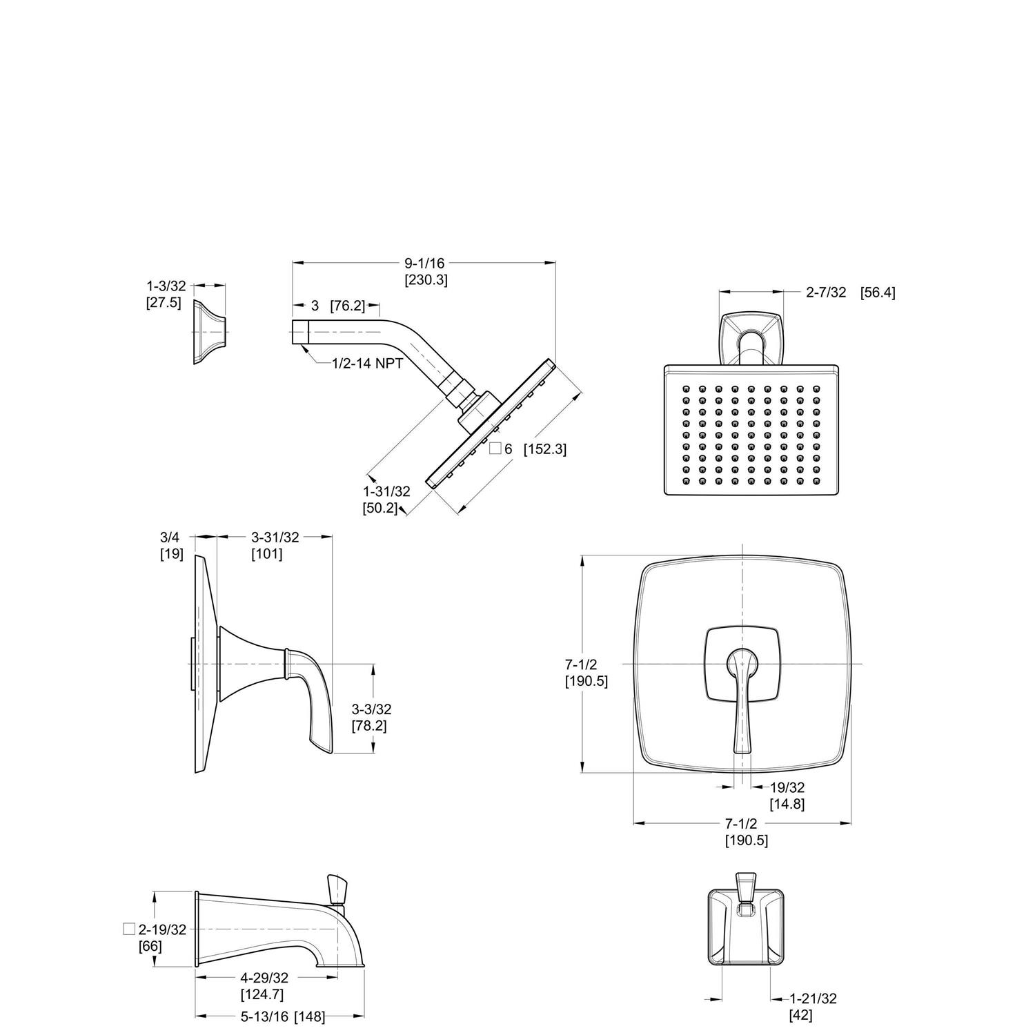 Pfister R89-1BSK Bronson 1-Handle Tub & Shower Valve Only Trim in Brushed Nickel - Cheap Fitting